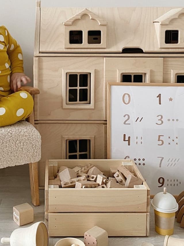 Постер Beige diary цифры 30х40