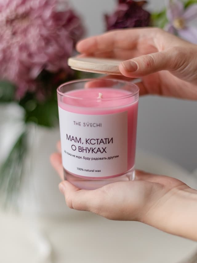 Свеча hype "Мам, кстати о внуках"