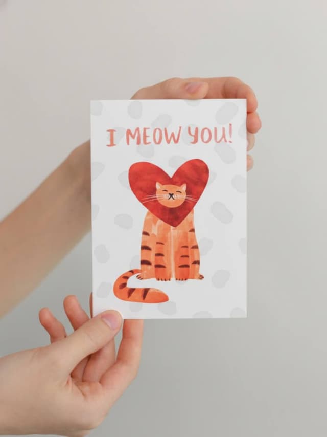 Открытка "I meow you"