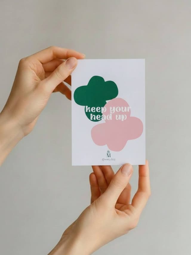 Открытка Keep your head up Открытка Keep your head up